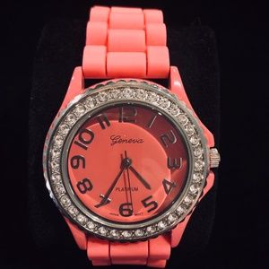 Women's Geneva Rubber Watch